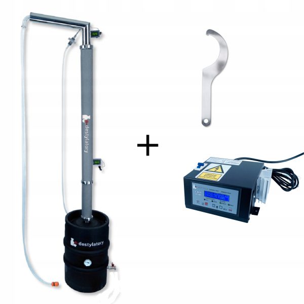 Destylator AABRATEK KEG 50l wypełnienie SMS 3500W+STEROWNIK