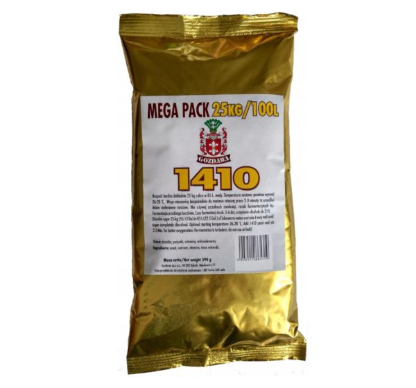 Drożdże turbo GOZDAWA 1410 mega aż 100l zacier 21%