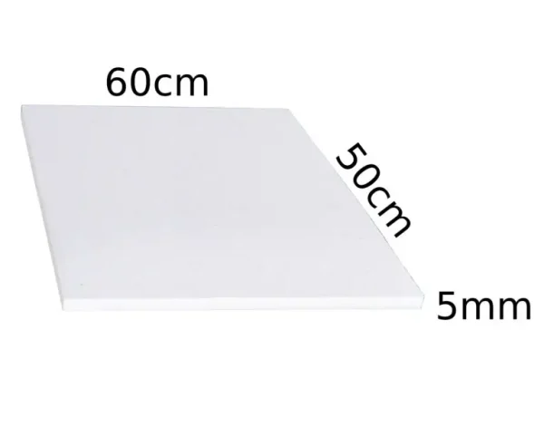Płyta żaroodporna ceramiczna do wyczystki pieca rozmiar 60 x 50 x 0,5cm